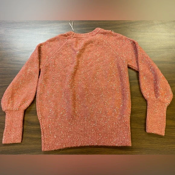 Lauren Conrad Apricot Sweater with Subtle Sparkling Threads throughout. XS - Picture 5 of 5